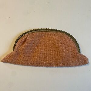 Vintage Beaded Pink Clutch